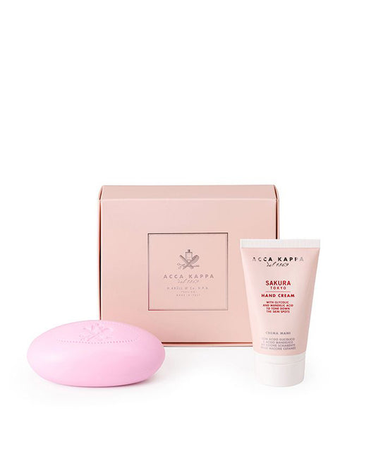 Coffret cadeau Sakura Tokyo - Crème à mains et savon