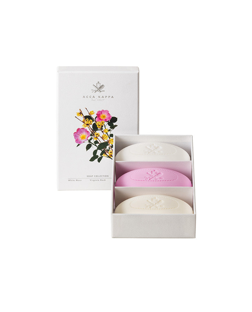 Coffret de savons - White Moss, rose de Virginie et calycanthus